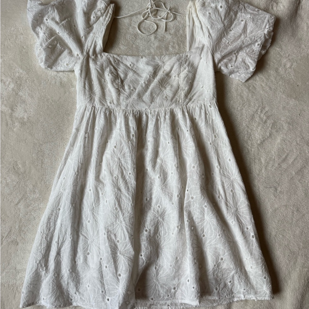 Princess Polly Ivory Textured Dress